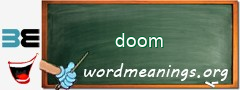 WordMeaning blackboard for doom